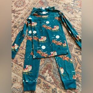 Hanna Andersson Christmas Sleigh Ride Pajama Set, Size 6/7